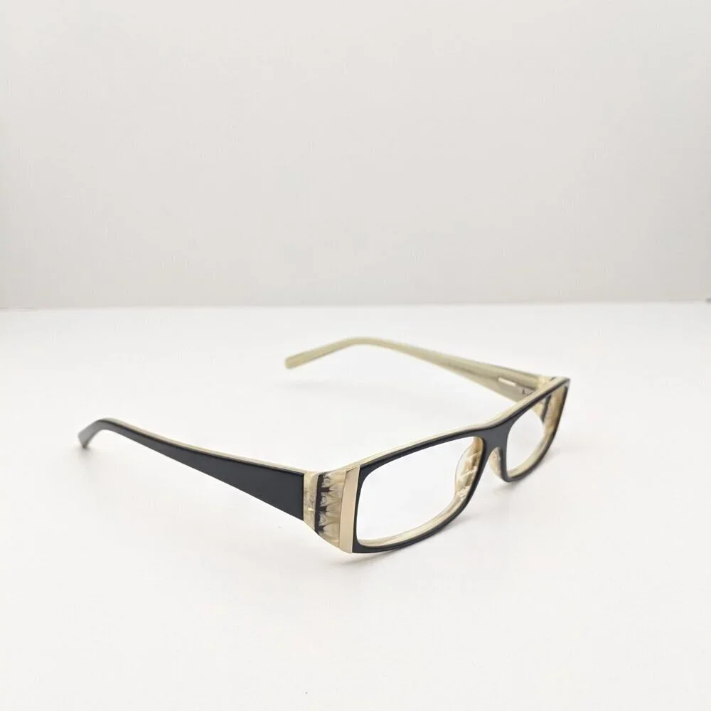 🕶️Lavita St. Moritz Black/Bone Eyeglasses 52/16/137 | ALJ128🕶️